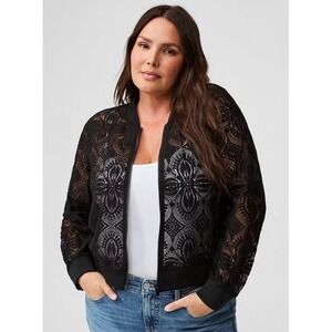 Torrid Gothic Lace Jacket Full Zip Size 3